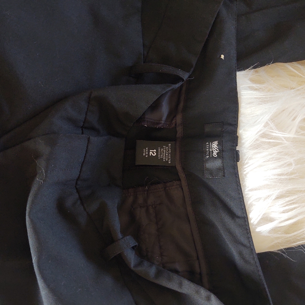 Mossimo straight leg black pants size women's 12 - Picture 5 of 5